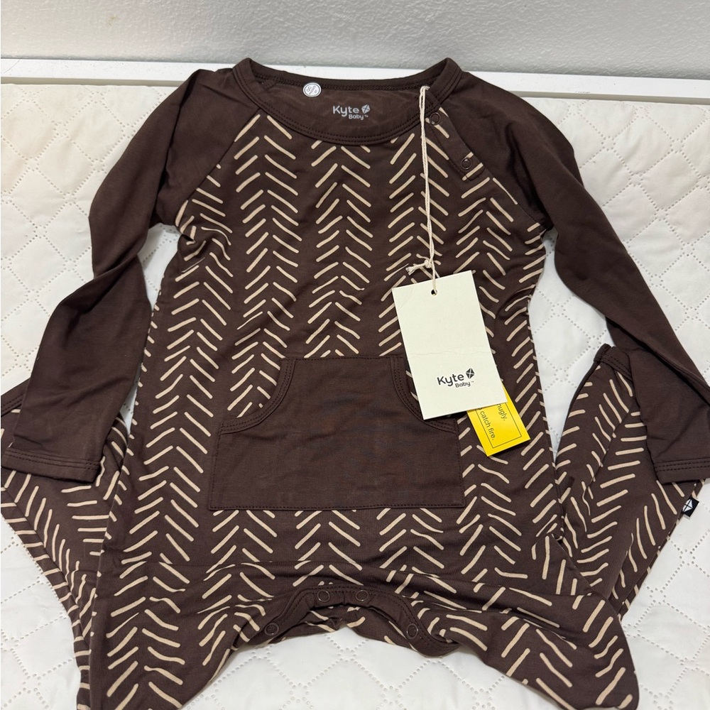 Kyte Baby Espresso Herringbone Longall